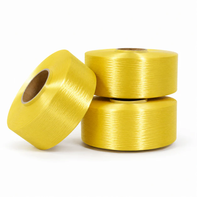 Polyester filament yarn FDY and POY packages for textile manufacturing